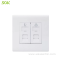 RJ11 TEL Socket and RJ45 LAN Socket Outlets